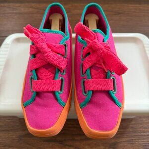 Vintage Pure Juice Violet / Orange Canvas Sneakers TR-180 Size 6½